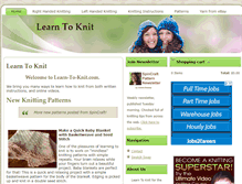 Tablet Screenshot of learn-to-knit.com